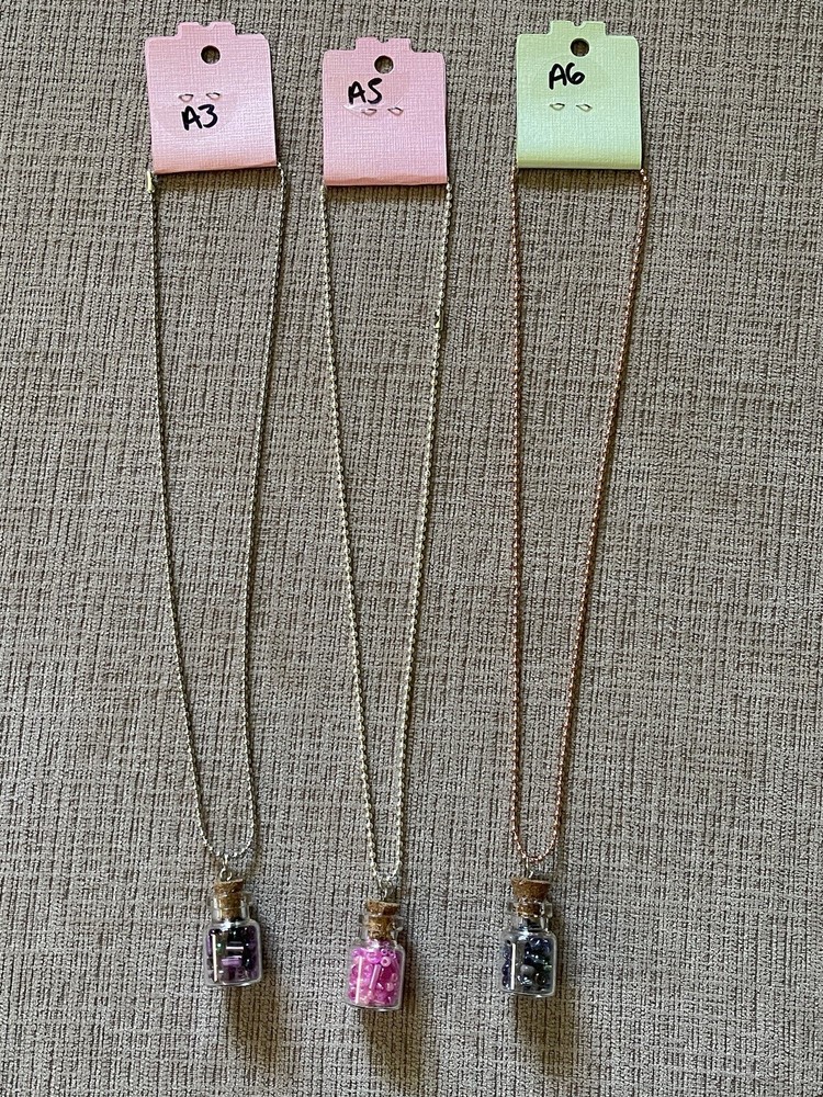 Handmade Spell Jar Bead Necklaces New