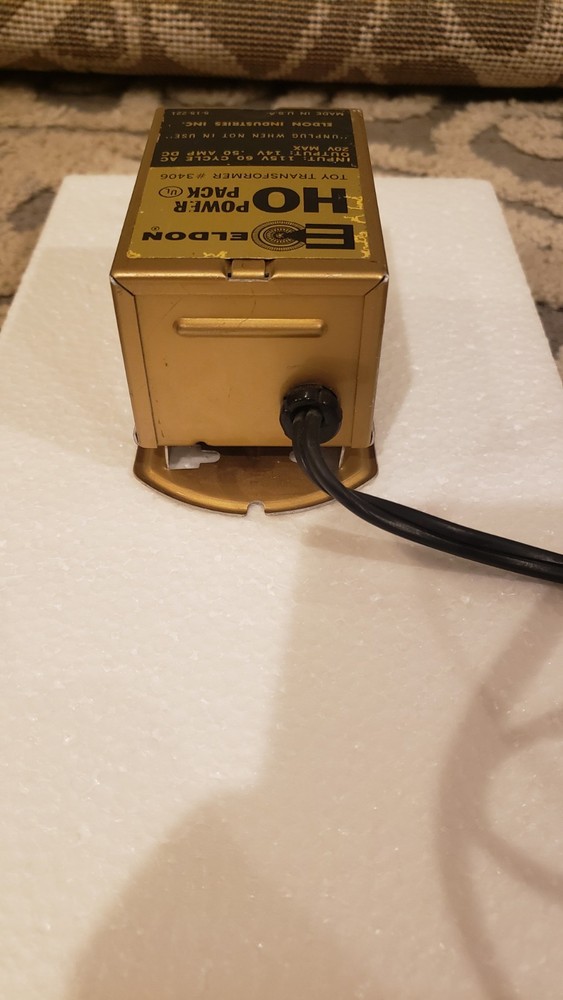 ELDON TRANSFORMER HO POWER PACK MODEL 3406 14 VOLT
