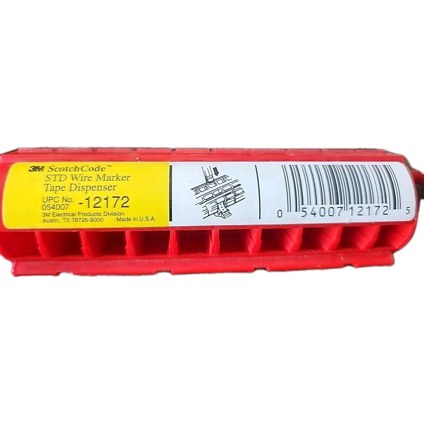 3M ScotchCode Wire Marker Tape Dispenser STD, compact design for easyhandling