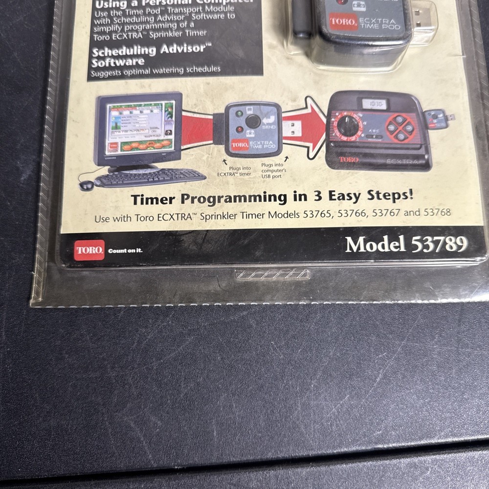 TORO Time Pod Transport Module Model 53789 ECXTRA Scheduling Sprinkler Timer (D1