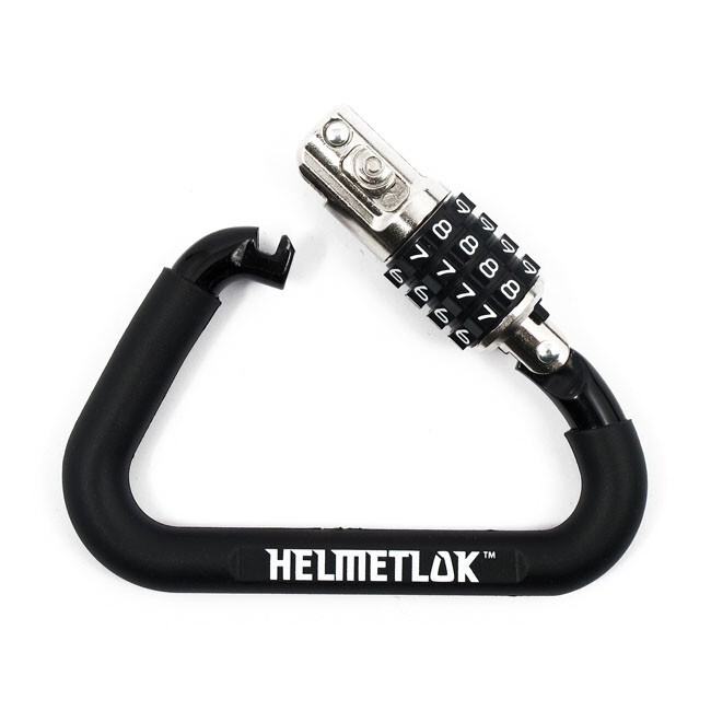 Helmet Lock with T Bar, Cable & Combination Lock for Motorcycle Security