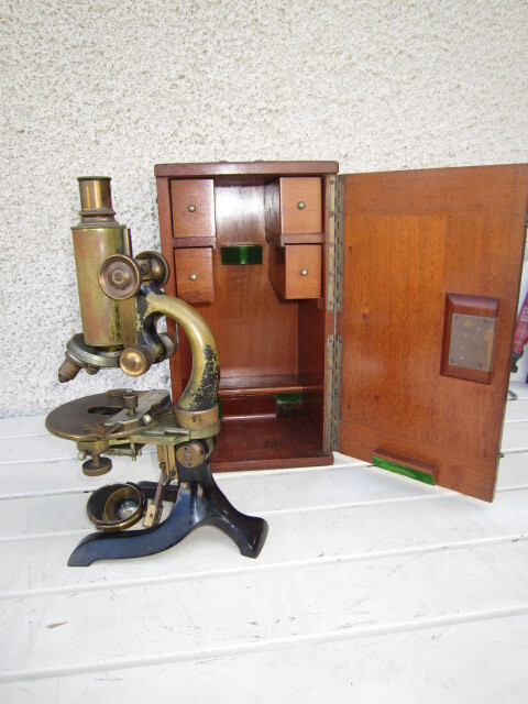 Ancient Microscope STIASSNIE Paris 19th Century