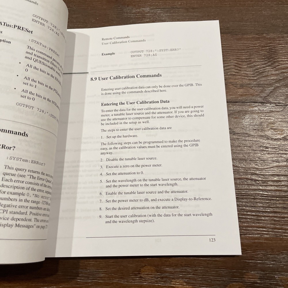 Agilent 8156A Attenuator Operating & Programming Guide 08156-91011