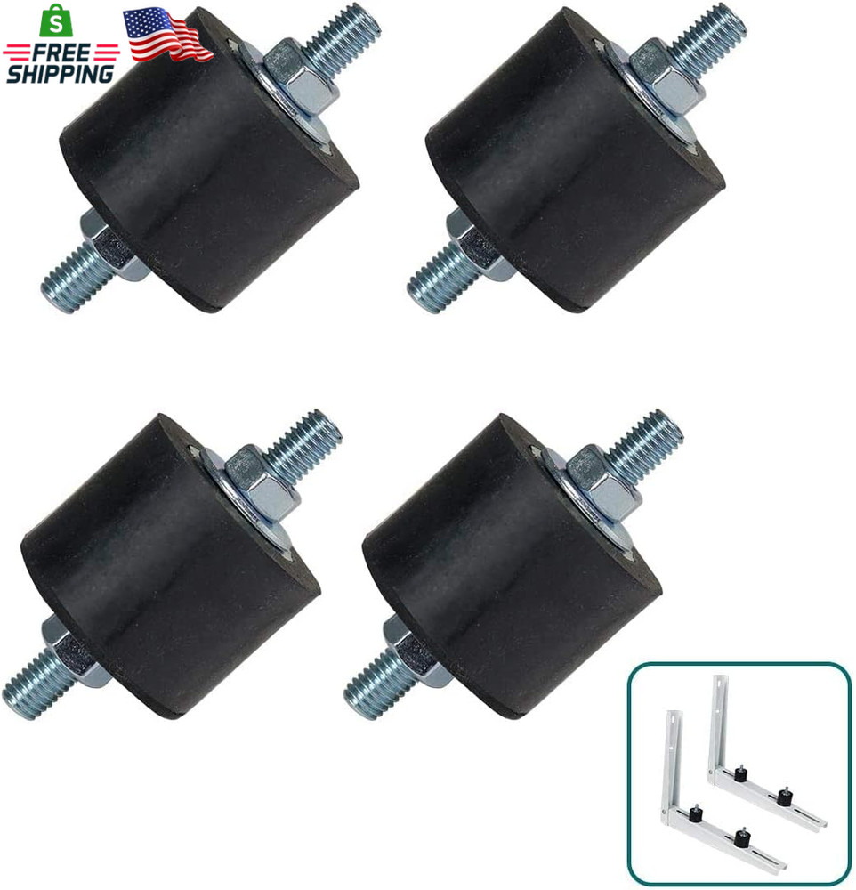 AC Rubber Vibration Mount Bracket M8 Anti Vibration Pads Mini Split