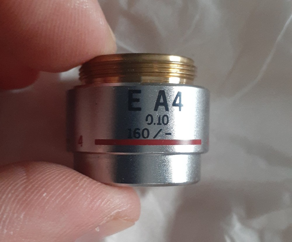 Olympus E A4 4x 0.10 Microscope Objective Lens