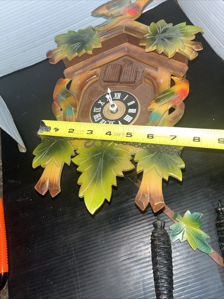 Cuckoo Clock German Black Forest Battery Operated Untested