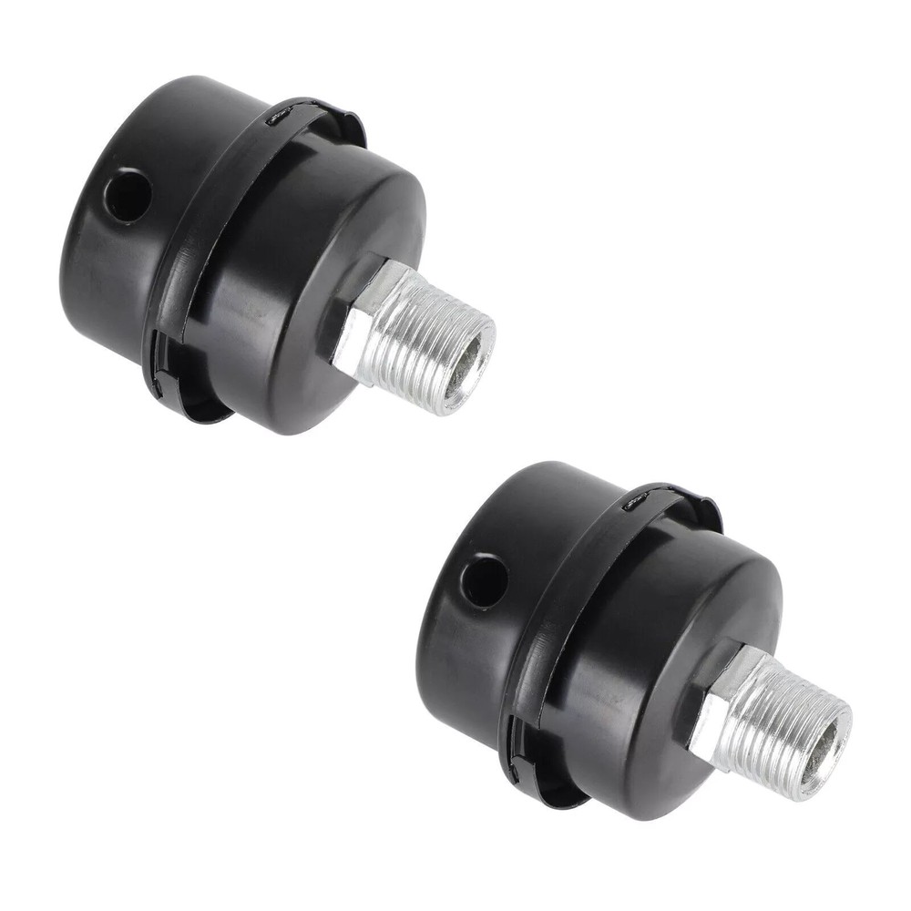 2pcs 1/2" 20mm Screw Thread Noise Filter Muffler Replacement for Air Compressor