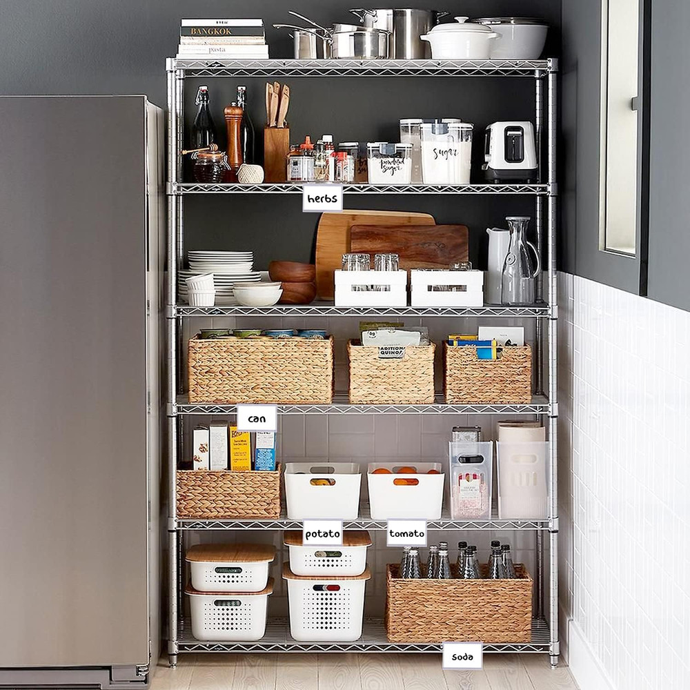 50 Pack Reusable Plastic Wire Shelf Label Holder