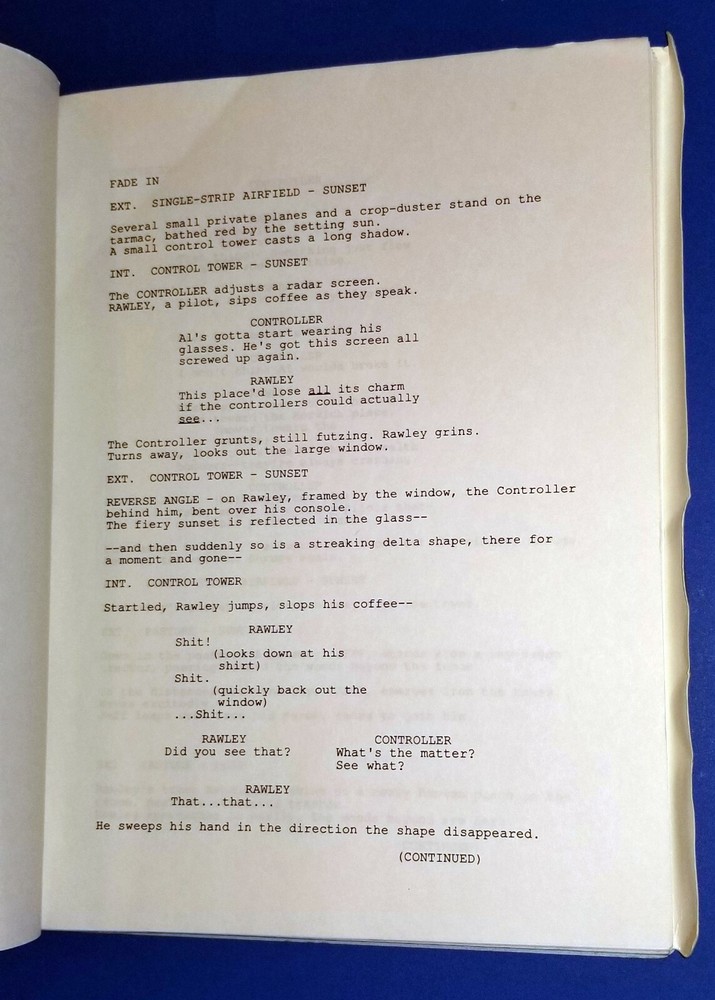 PUPPET MASTERS original script DONALD SUTHERLAND JULIE WINTER 1994 sci fi aliens