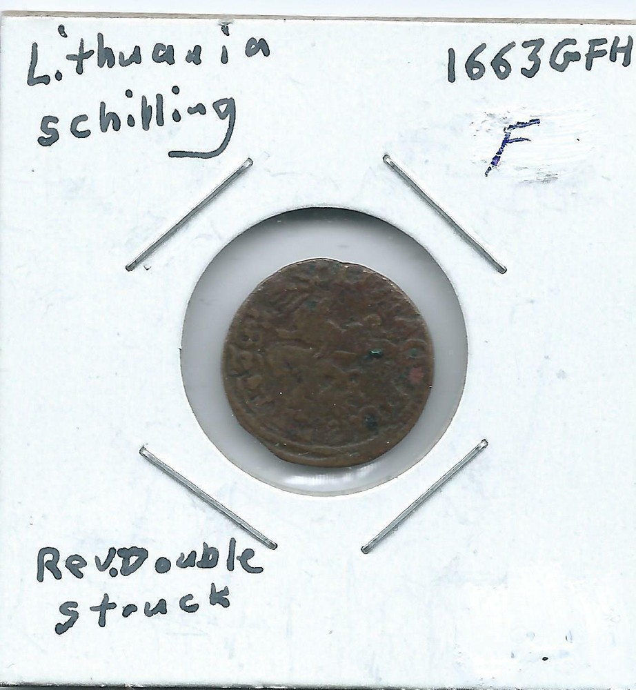 Lithuania 1663 1 Schilling