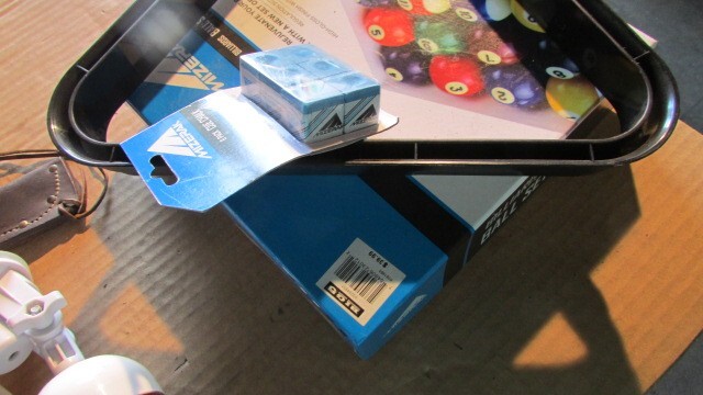 MIZERAK Pool Balls Rack Chaulk