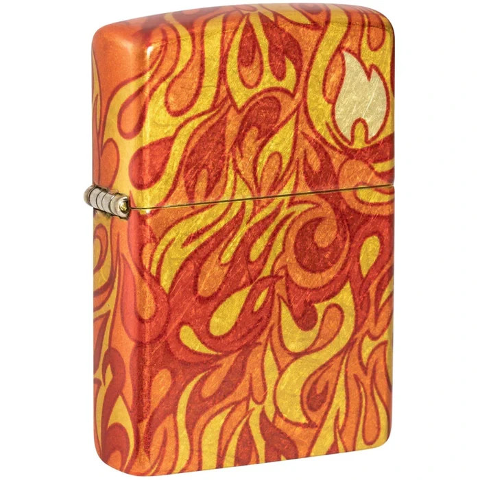 Zippo Premium Windproof Lighter Mixed Abstract Flame Design USA 1CT