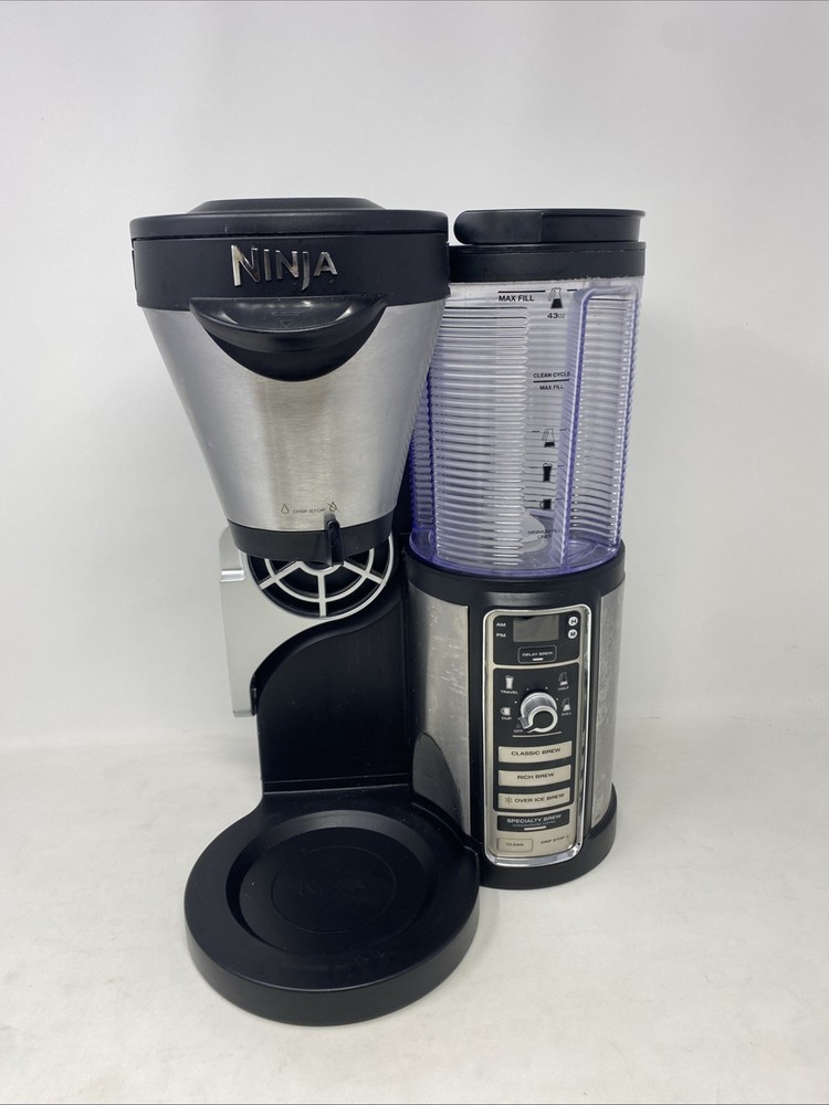 Ninja Coffee Maker CF086 Single Serve Brew Bar Cleaned Tested Working