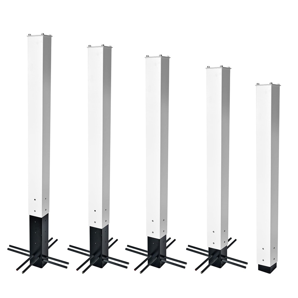 Mail Boss Post Depth Extender Black for Steel Mailbox Posts