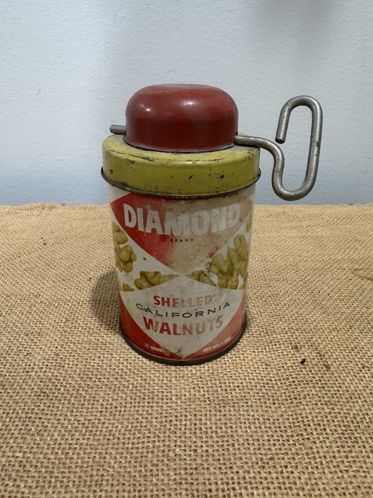 Vintage Diamond Shelled Walnuts With Key