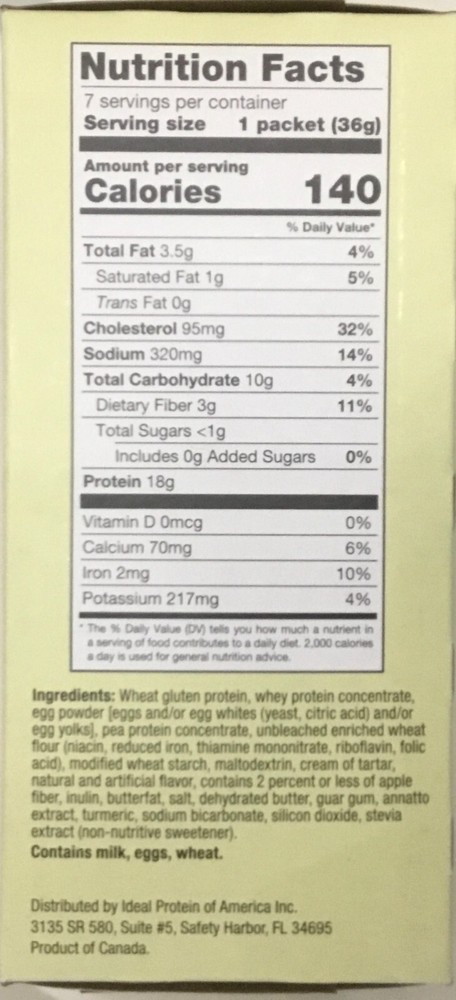 Ideal Protein Golden Pancakes Mix - 7 packets