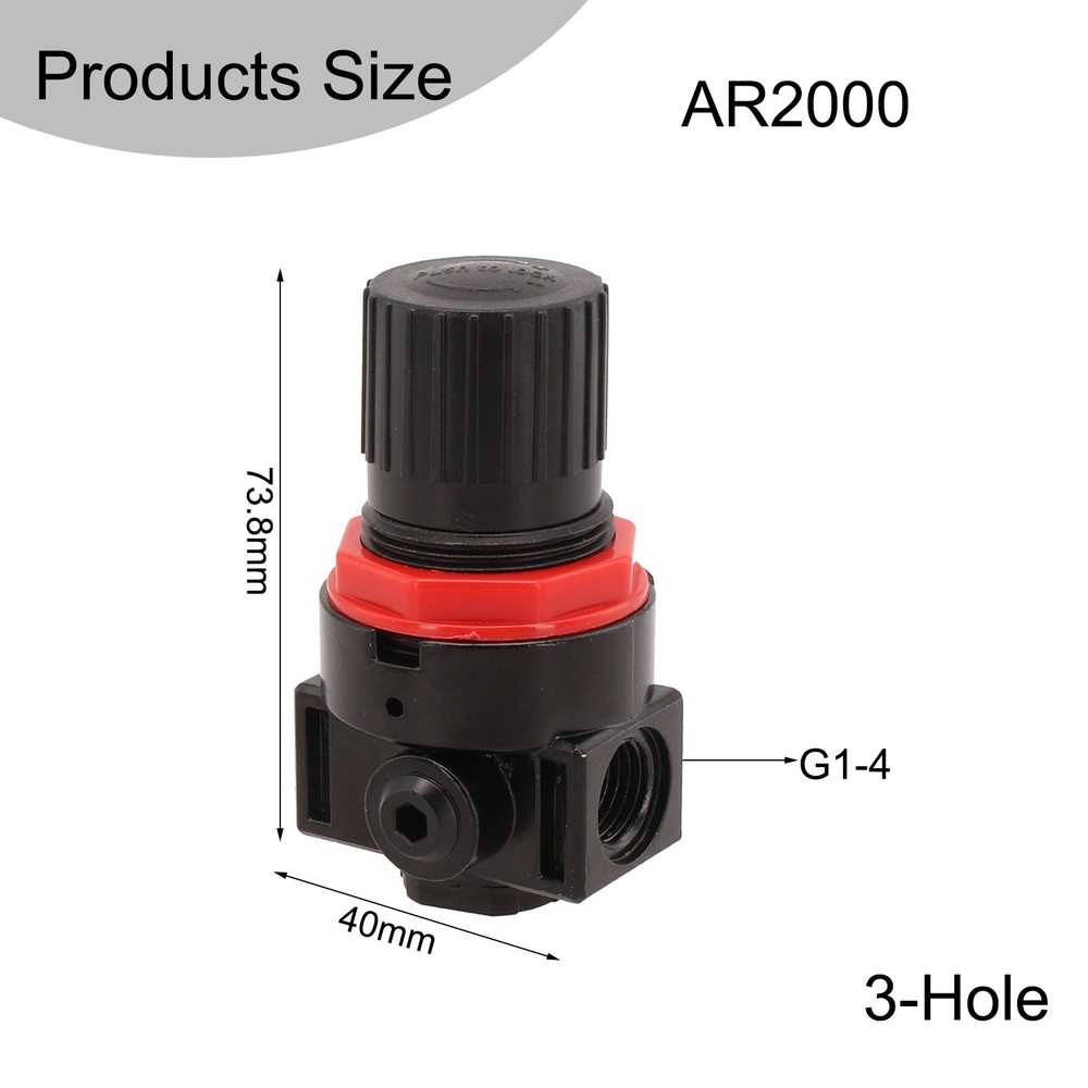 AR2000 Air Control Pressure Gauge Compressor Relief Regulator Regulating Valve