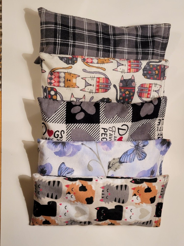 Rice Heating Pad, Microwave Hot or Cold Therapy Bag, Small 10"x4", 20+ Patterns