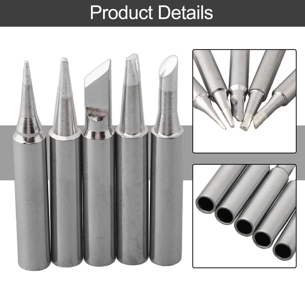 5pcs Leadfree Soldering Iron Tip Thin Tips for Precise Soldering Projects