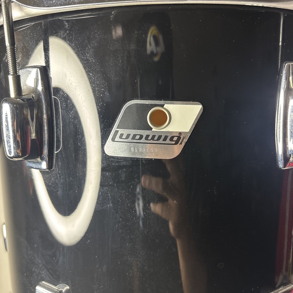 Ludwig Tom Drum Set FLAT BLACK 13x13