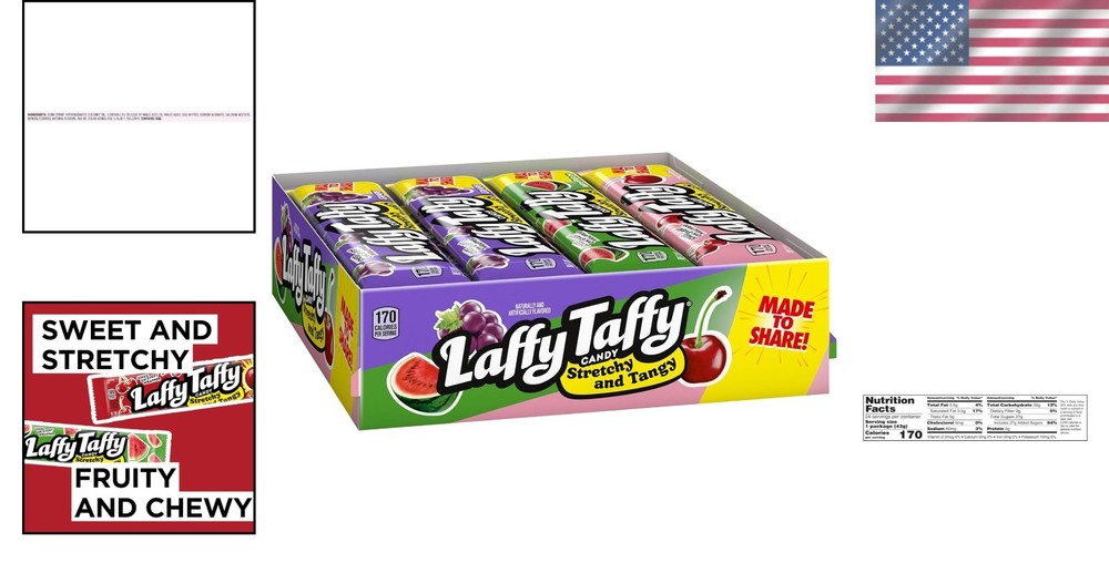 Tangy Grape, Cherry, Watermelon Taffy Pack