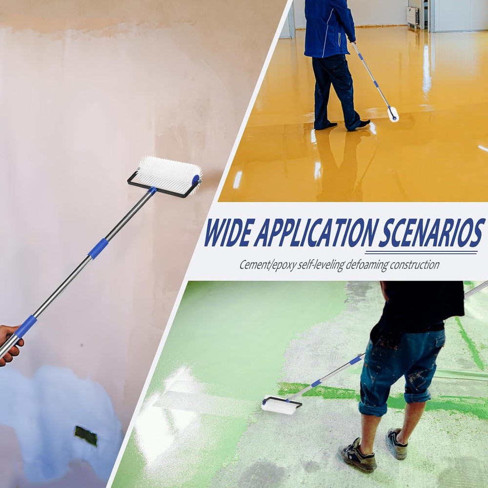 Spiked Roller forSelf Leveling,9Self LevelingSpiked Rollerwith AdjustableHandle