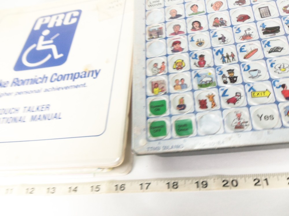 PRC Touch Talker with Minspeak for Disability Hearing Speech Tool with Manual