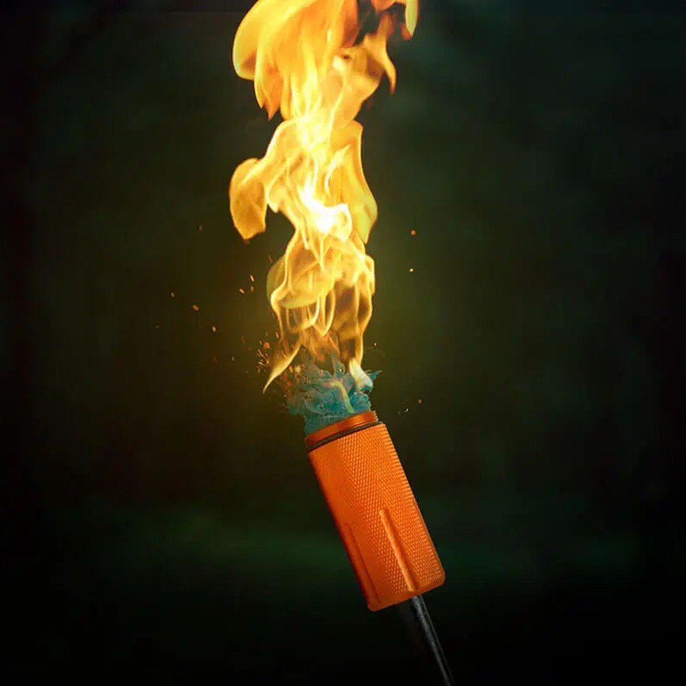 Pyro Putty Mega Inferno Ferro Rod - Orange