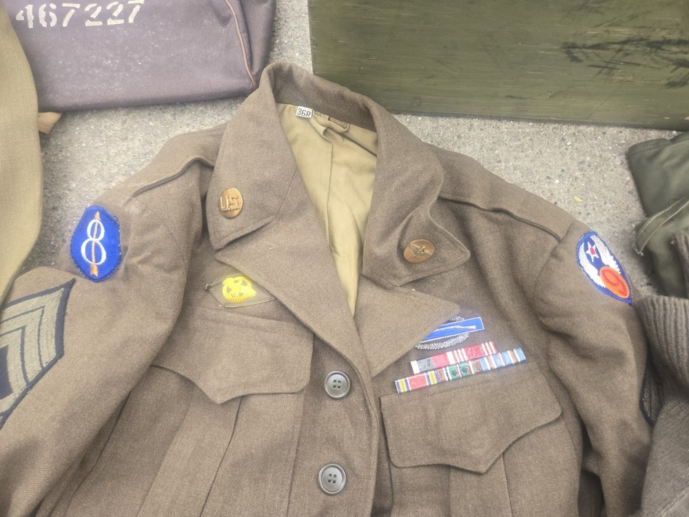 WWII 8th Infantry Division / 9th Air Force Transitional Af Uniform Grouping Idd