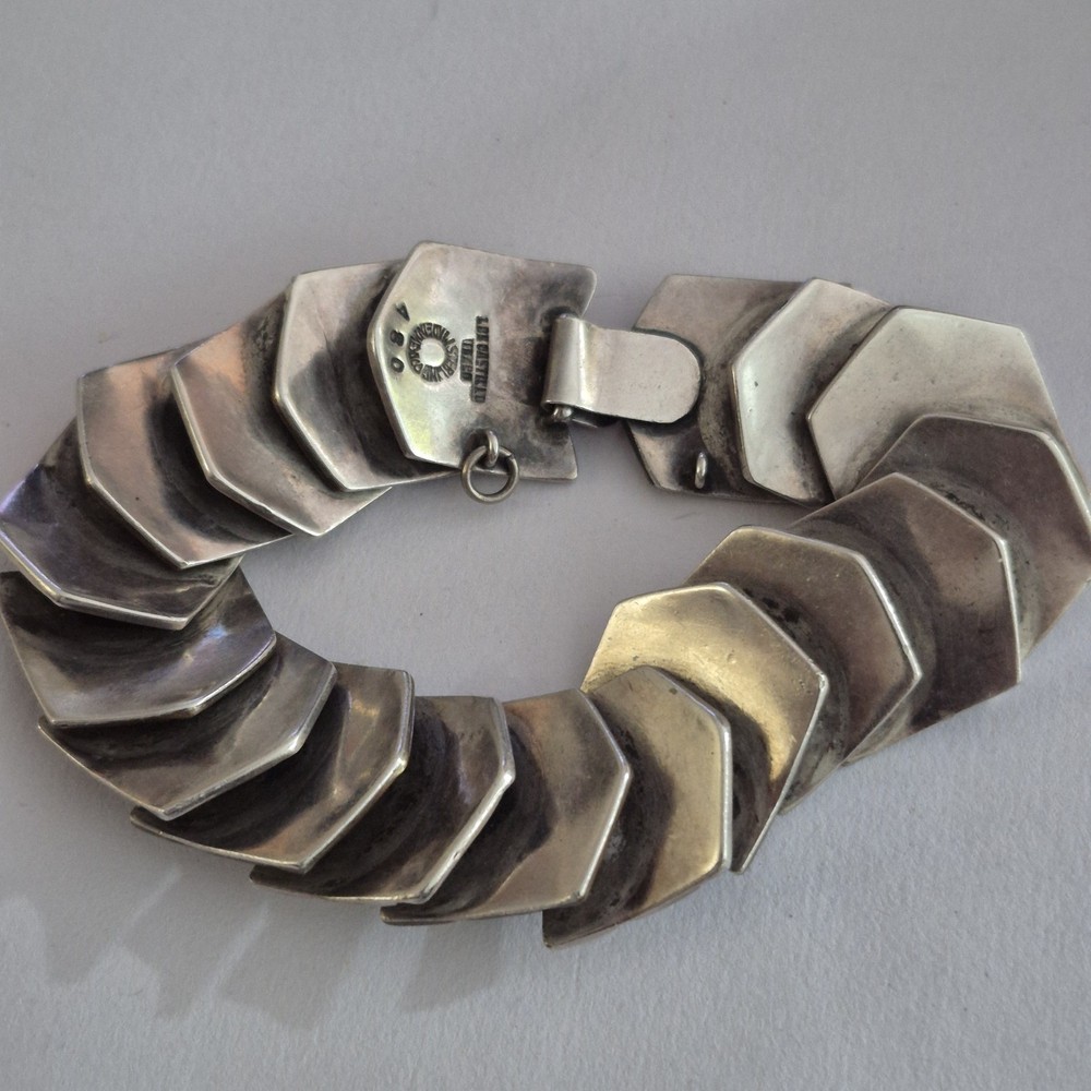 Los Castillo Braclete Sterling Silver Copper Size 6.75
