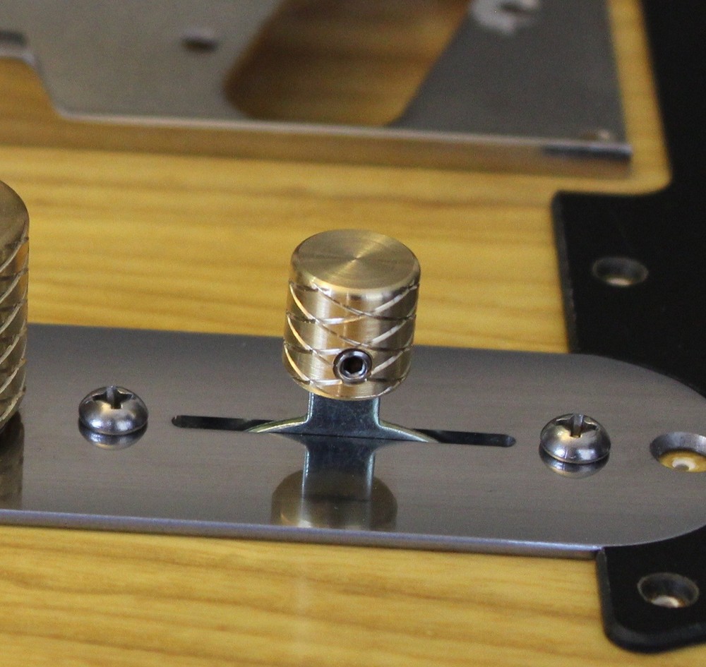 Double Helix Flat Top switch tip, Solid Brass