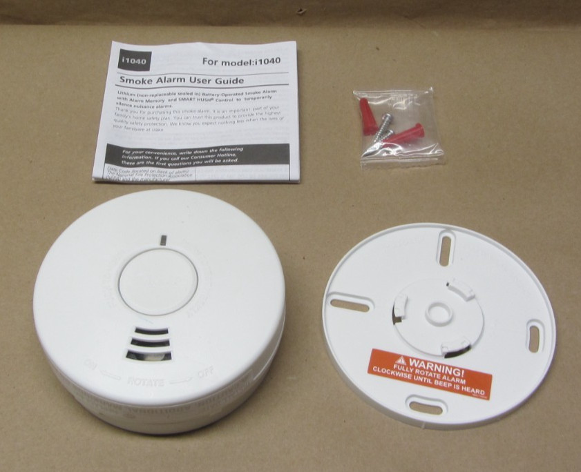Kidde i1040 Micro 4 in. Battery Powered Smoke Detector with Ionization Sensor