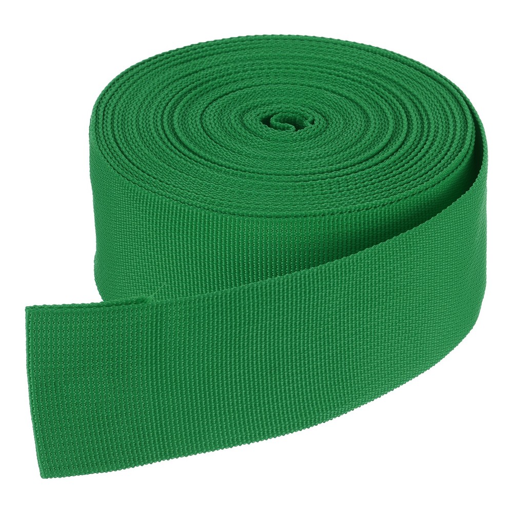 10 Yard x 50mm Width Nylon Webbing Strap for Backpack Strapping, Sewing, Green