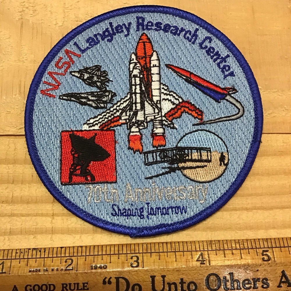 NASA Patch Langley Research Center 70th Anniversary Patch
