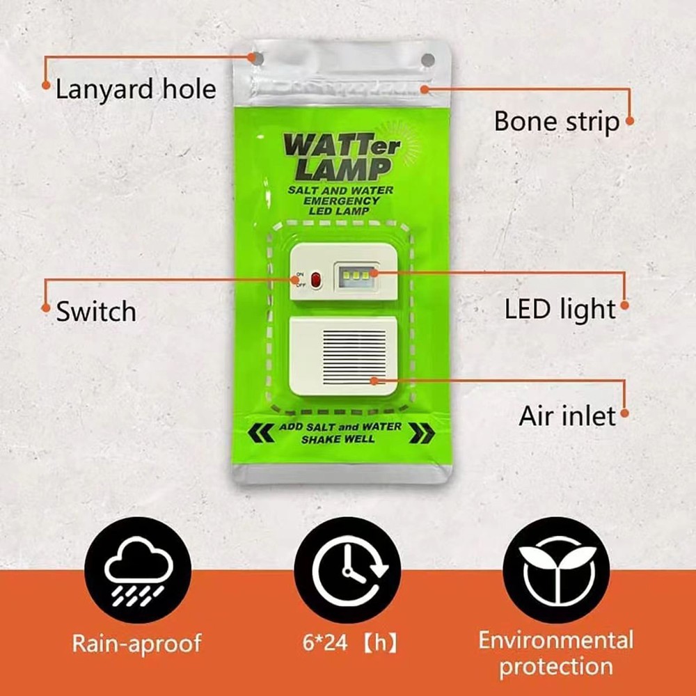 Pollution Salt Water Lamp Convenient and Eco Friendly Lighting Solution