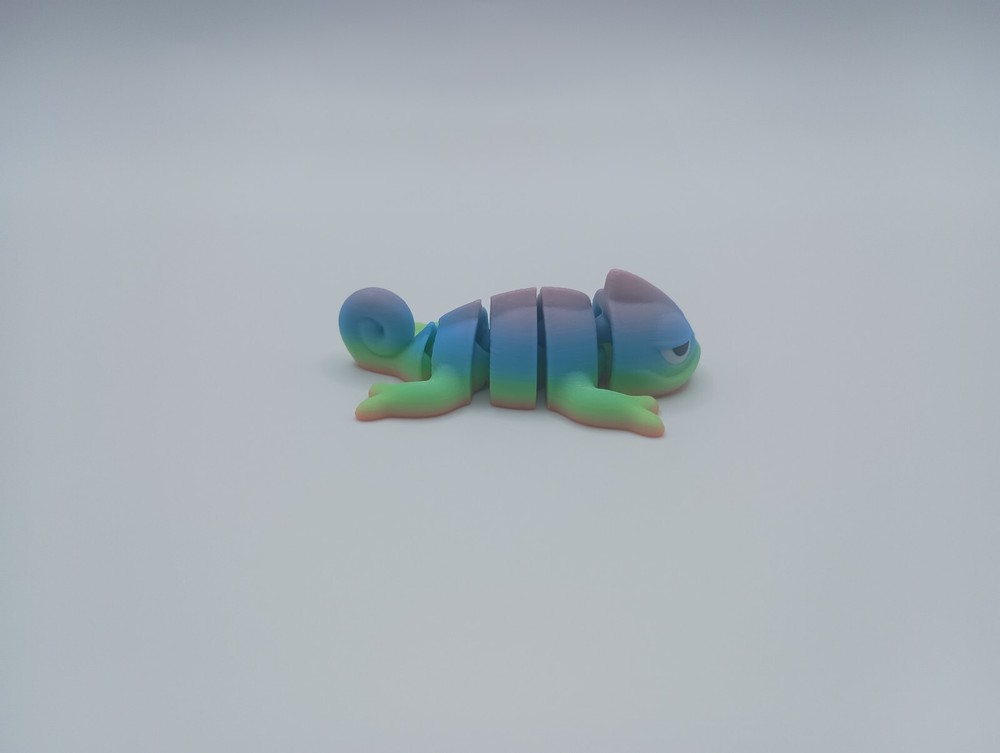 3D Printed Jiggle Pet Bored Chameleon