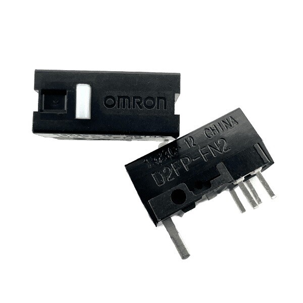 Omoron D2FP-FN2 Optical White Dot 5-Pin Mouse Micro-Switch (2 Pieces)