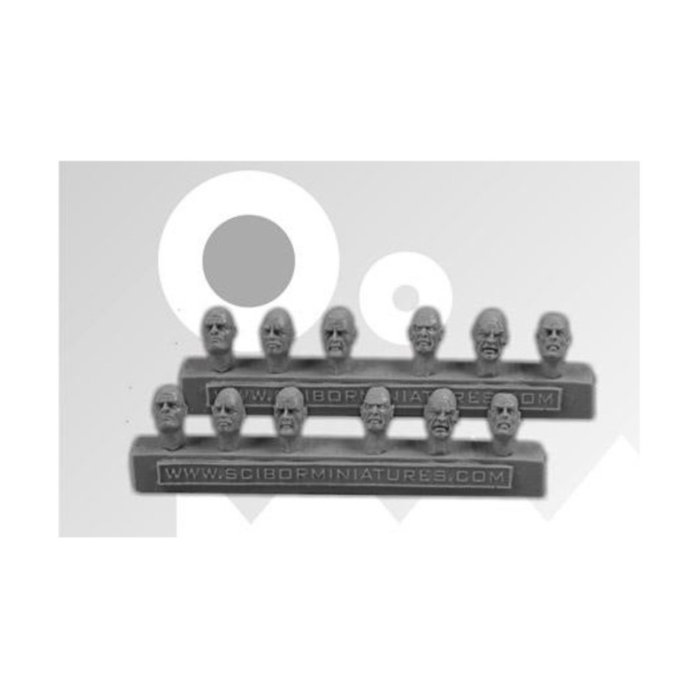 Scibor Mini Kit 28mm Sci-Fi Heads Pack New
