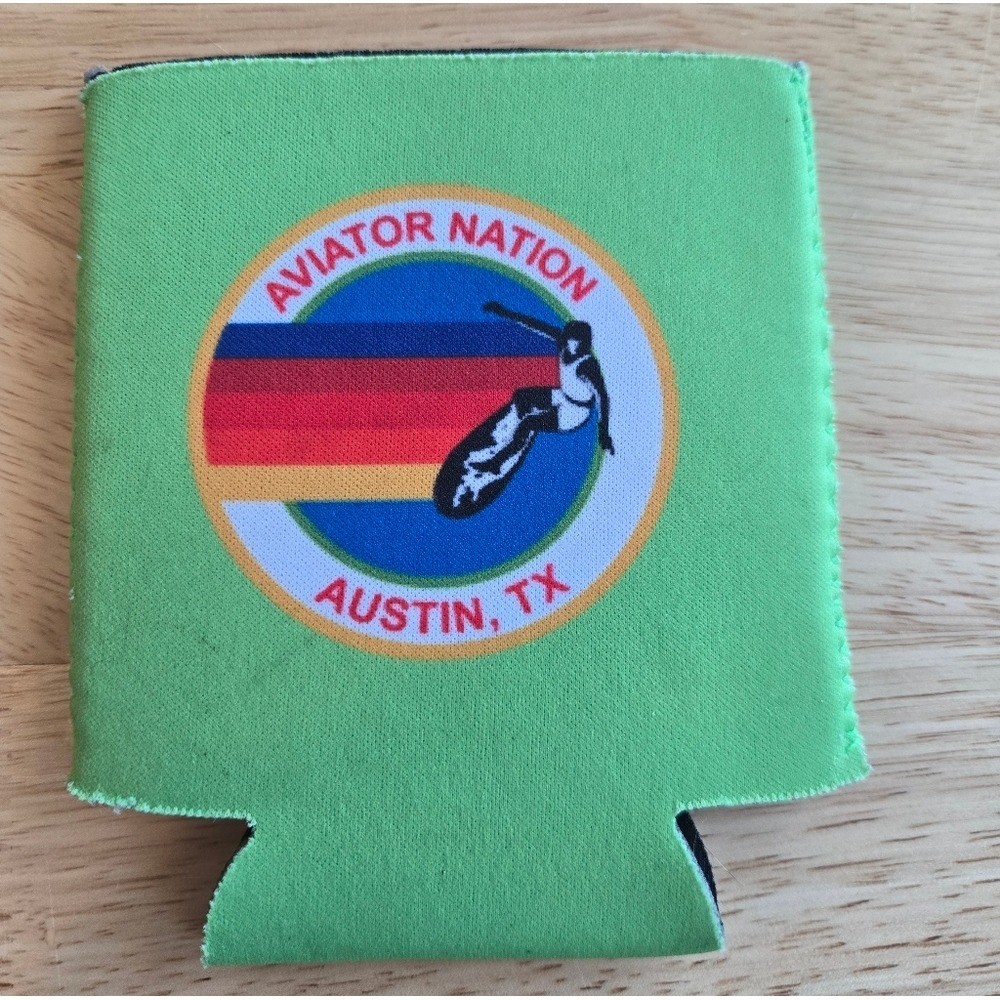 Aviator Nation Green Koozie