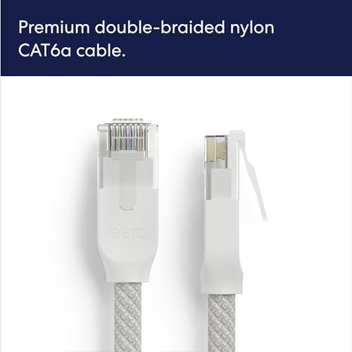 Amazon eero CAT6a Ethernet cable - Supports 10 gigabit+ 1-pack, Arctic White