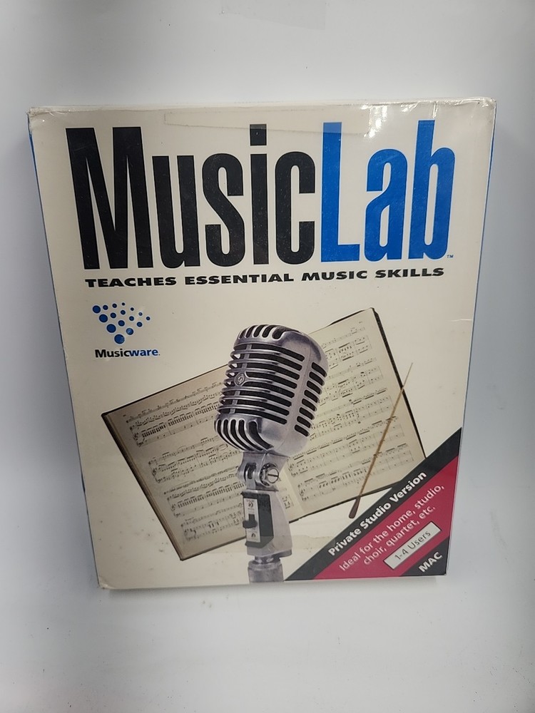1996 SEALED Musicware Music Lab Software MAC
