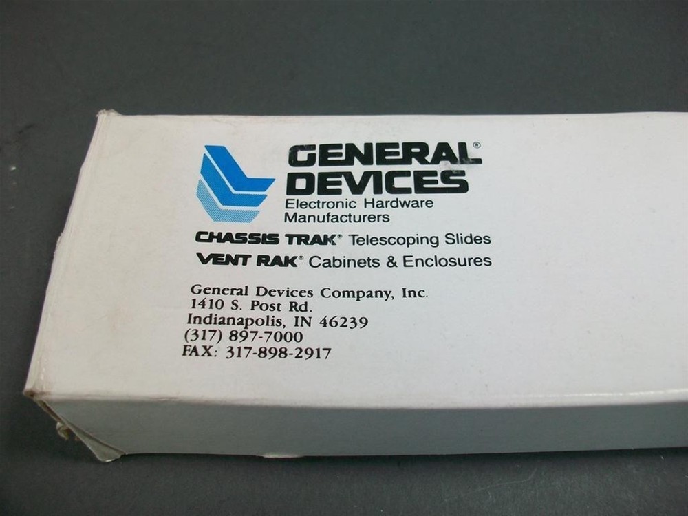 Set of 2 General Devices 19" Rack Cable Roller Guide NEW IN BOX!