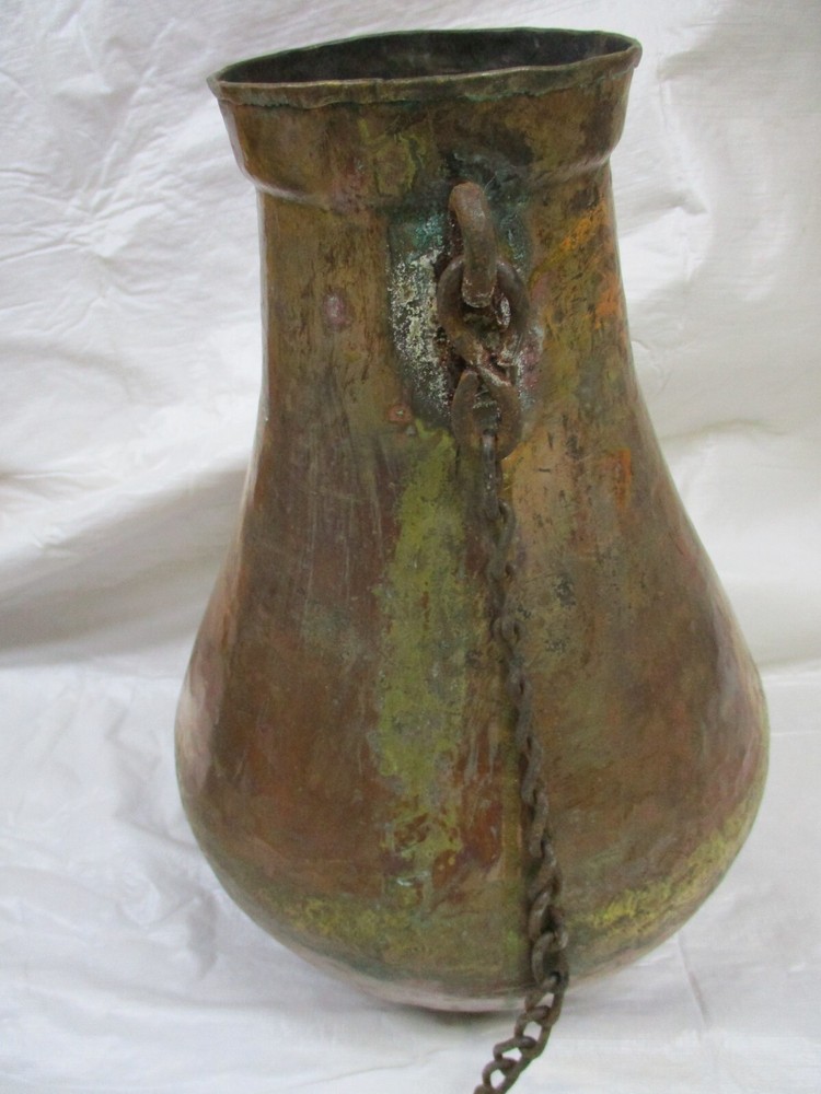 Vintage Copper 13" Planter - Home Decor