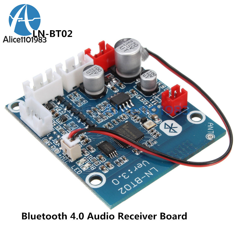 LN-BT02 Bluetooth 4.0 Audio Receiver Board Wireless Stereo Sound Module