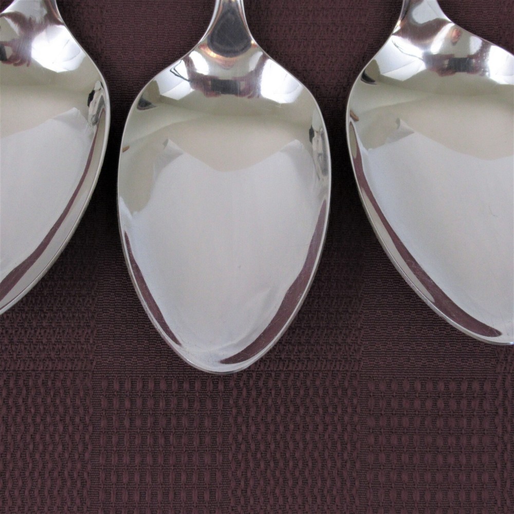 Oneida Community My Rose 3 solid serving spoons stainless steel flatware