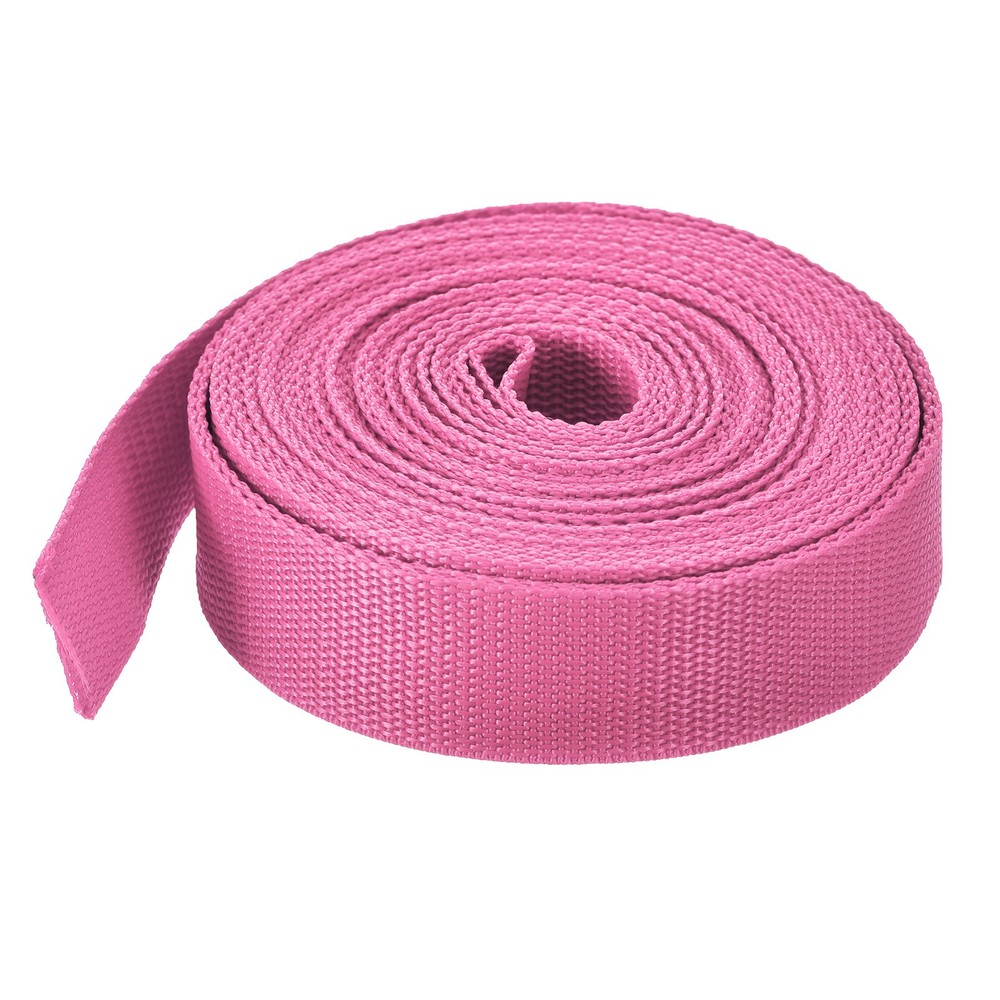 Lightweight Polypropylene Webbing Strap 0.8" 10 Yard Backpack Rose Red