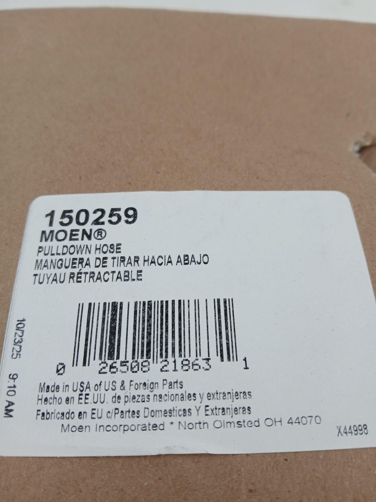 Moen Pulldown Hose Gray Kitchen Faucet Waste Pipe Replacement 150259 OEM New