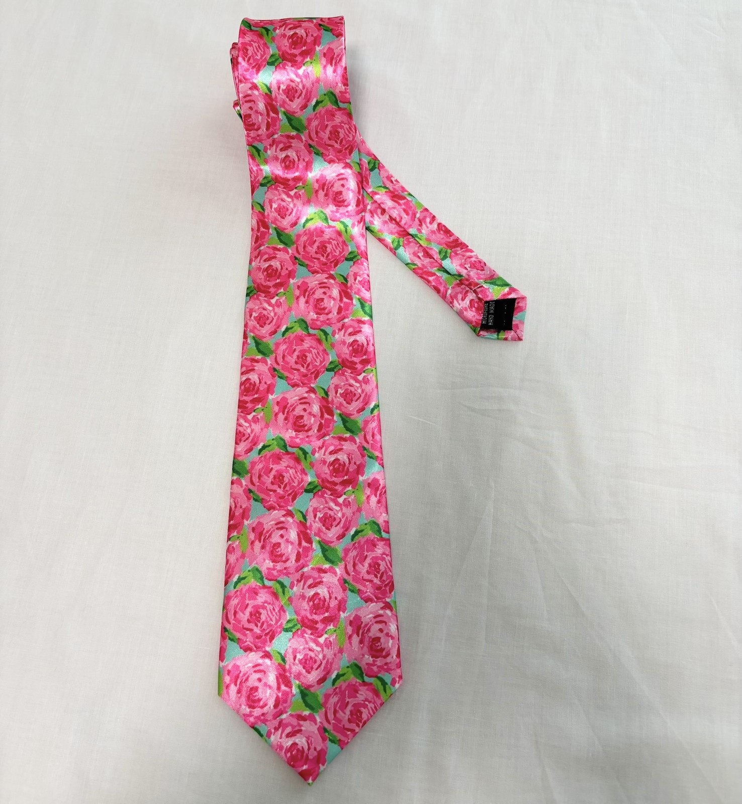 Men's Tie made from Lilly Pulitzer fabric Polyester, Hotty Pink First Impression