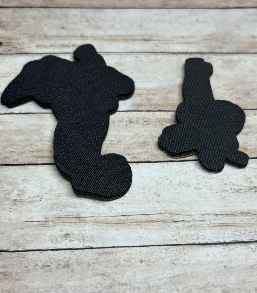 Tactical Morale Patch - Embroidered Tom & Jerry Patch Set - Hook Loop Gun Patch