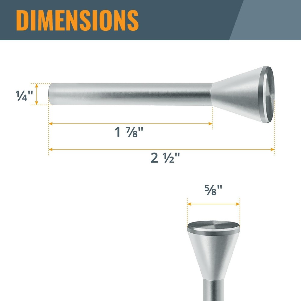 Router Centering Pin & Cone Set - Precision Alignment for 1/4" & 1/2" Collets